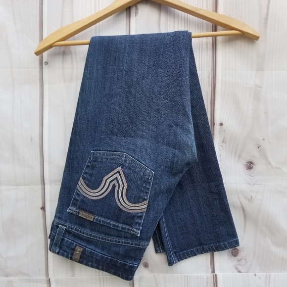 7 For All Mankind Denim - 7FAM Kale Straight Leg Jeans Size 28